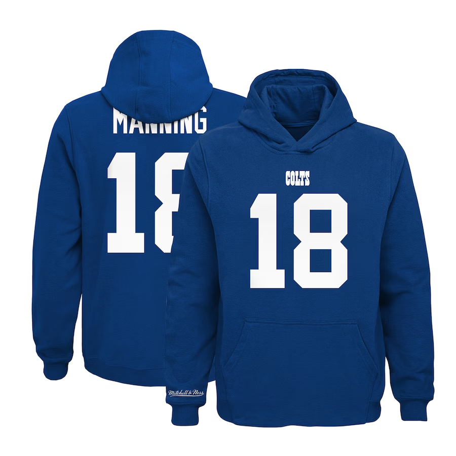 Men Indianapolis Colts blue Hoodie 0819